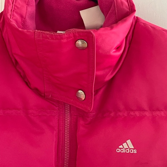 (NEW)adidas Hot Pink Down Puffer Vest - Picture 2 of 16